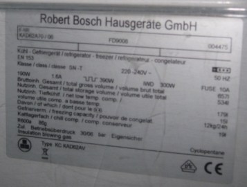 ETIQUETA BOSCH AMERICANO